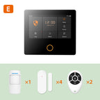 Staniot SecPanel 5 H502-4G - Sistema de alarma Maison Connecté 4G + WiFi con Sirène 105 dB, pantalla táctil y control Tuya / Alexa 