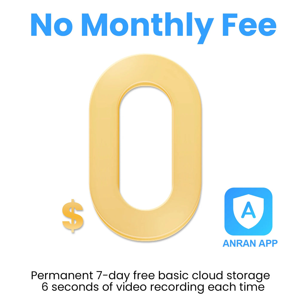 Caméra de Surveillance Solaire ANRAN 2K 3MP Extérieure Sans Fil – Détection Humaine, Vision Nocturne Couleur, Projecteur et Audio Bidirectionnel