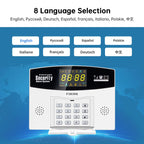 FUERS W210 – Système d’Alarme Maison Connecté Tuya WiFi & GSM avec Écran LCD Couleur, Kit Sécurité Sans Fil et Caméra IP 3MP