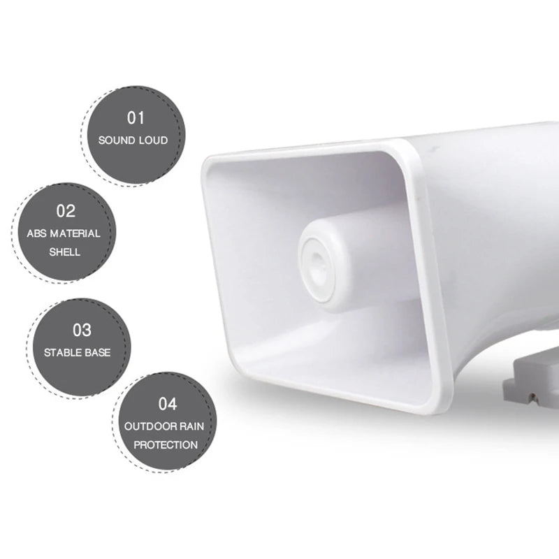 Sirène d'Alarme Filaire 12V 30W 120 dB Double Tonalité – Puissant Avertisseur Sonore Intérieur et Extérieur