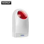 Sirène Sans Fil KERUI J008 110 dB Interior/Extérieur con Flash Stroboscopique – Alarma potente 433 MHz para casa y garaje 