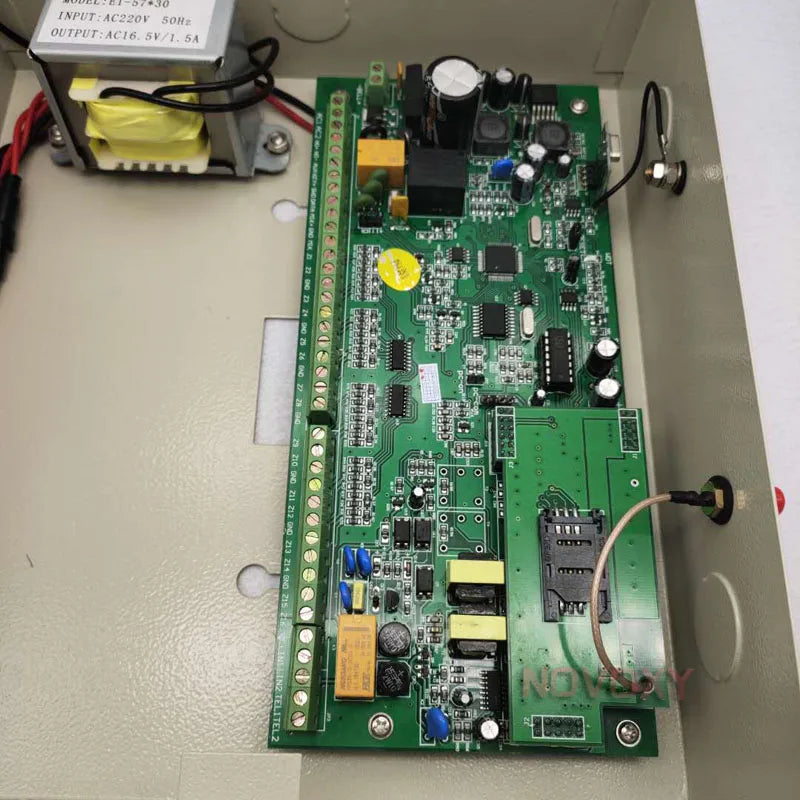 Centrale d'Alarme NOVOXY AD816 Filaire et Sans Fil 32 Zones – 16 Zones Filaire + 16 Zones Sans Fil, Versiones 2G / 4G, Panneau de Contrôle Sécurité Maison 