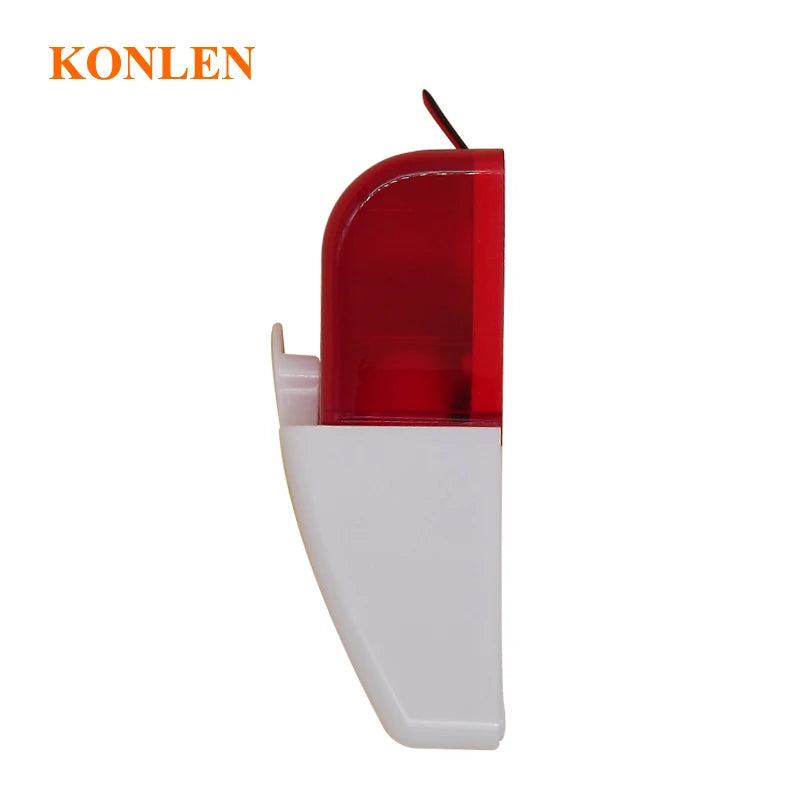 Sirène Filaire avec Flash Rouge KONLEN KL-YSS 110 dB – Alarma sonora y visual 9V/12V para seguridad interior