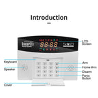 Earykong ER-TW99C – Sistema de alarma Maison Connecté Tuya WiFi &amp; GSM, color de pantalla, Sirène Intégrée, función de sonido y detectores sin hilos