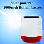 Sirène Extérieure Solaire Sans Fil ZUIDID SN40 433 MHz – Alarma Étanche con Flash Lumineux para Seguridad Casa