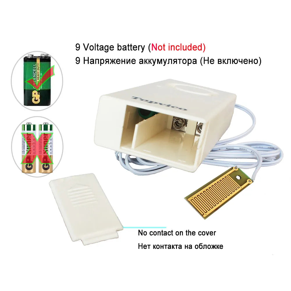 Detecteurs de Fuite d'Eau TOPVICO TP-206W (Lote de 5) – Alarma de inundación 120 dB para protección de casa y lugares 