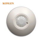 Detector de movimiento Filaire PIR Plafond 360° KONLEN KL-YCS 12V – Capteur Infrarouge Circulaire pour Système d'Alarme Maison et Locaux 