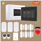 ACJ H501 - Sistema de alarma Maison Connecté WiFi + GSM 2G, Kit Seguridad Sans Fil 433 MHz con Captores y Control Tuya / Alexa 