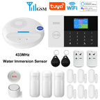 GauTone 105-2G – Sistema de alarma Casa Conectado Tuya WiFi y GSM, Seguridad Sans Fil con Aplicación Smart Life y Compatibilidad Alexa