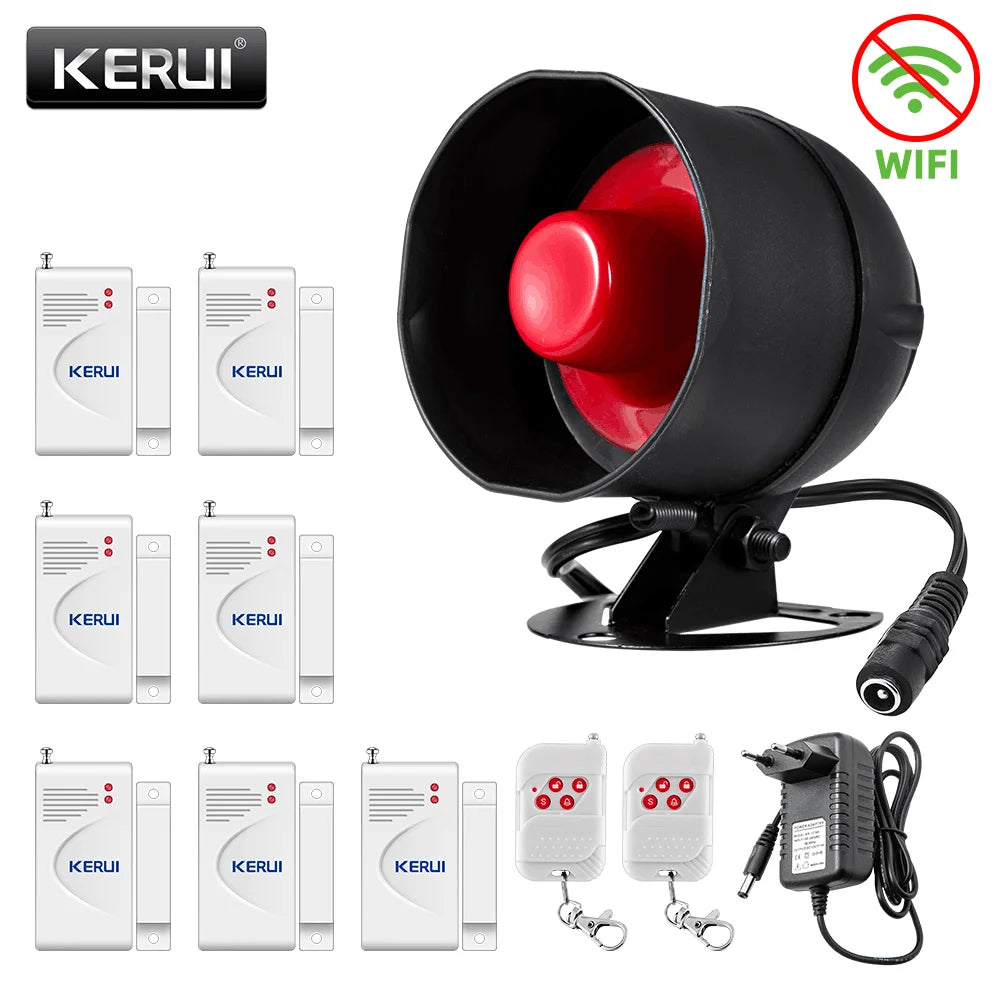 KERUI H01 Sistema de Alarma Casa WiFi Tuya con Sirène 433MHz - Kit Seguridad Sans Fil Compatible Alexa y Google Home