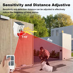 Solar-WLAN-Außenalarmanlage mit PIR-Detektor ONENUO 108WT – 120 dB, Schutzart IP65, Steuerung über Anwendung