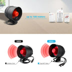 Sirène d'Alarma Intelligente WiFi Tuya 110 dB - Alarma Sans Fil Étanche IP65 Compatible con Alexa y Google Home