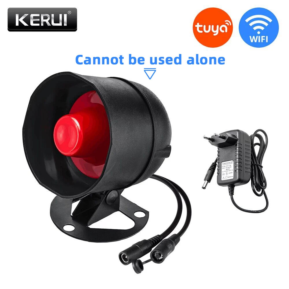KERUI H01 Sistema de Alarma Casa WiFi Tuya con Sirène 433MHz - Kit Seguridad Sans Fil Compatible Alexa y Google Home