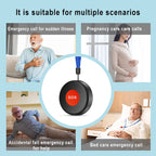 Botón SOS WiFi Tuya Earykong – Botón de llamada de urgencia sin filtro con notificación Smartphone para personas mayores, niños y personas frágiles