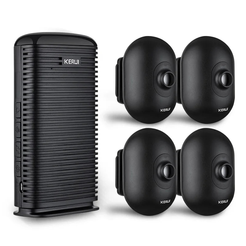 Alarma Allée Sans Fil KERUI DW9 con detector de movimiento PIR Étanche – Sistema de seguridad de garaje y exterior con modo Accueil y Sirène Puissante