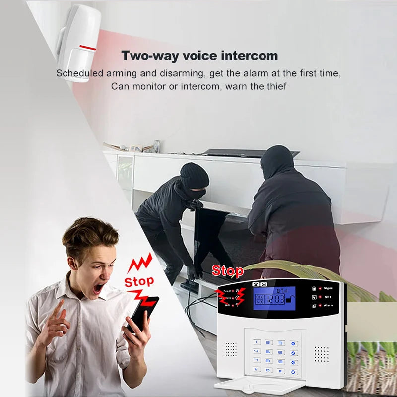 DYGSM – Système d’Alarme Maison Connecté 4G + WiFi Tuya, Sécurité Sans Fil avec Sirène 120 dB et Contrôle via Application Smart Life