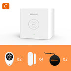 Staniot SecCube 3 – WiFi-Tuya-433-MHz-WLAN-Verbindungsalarmsystem mit RFID, integrierter Batterie, Sirene und Steuerung per App und Alexa 