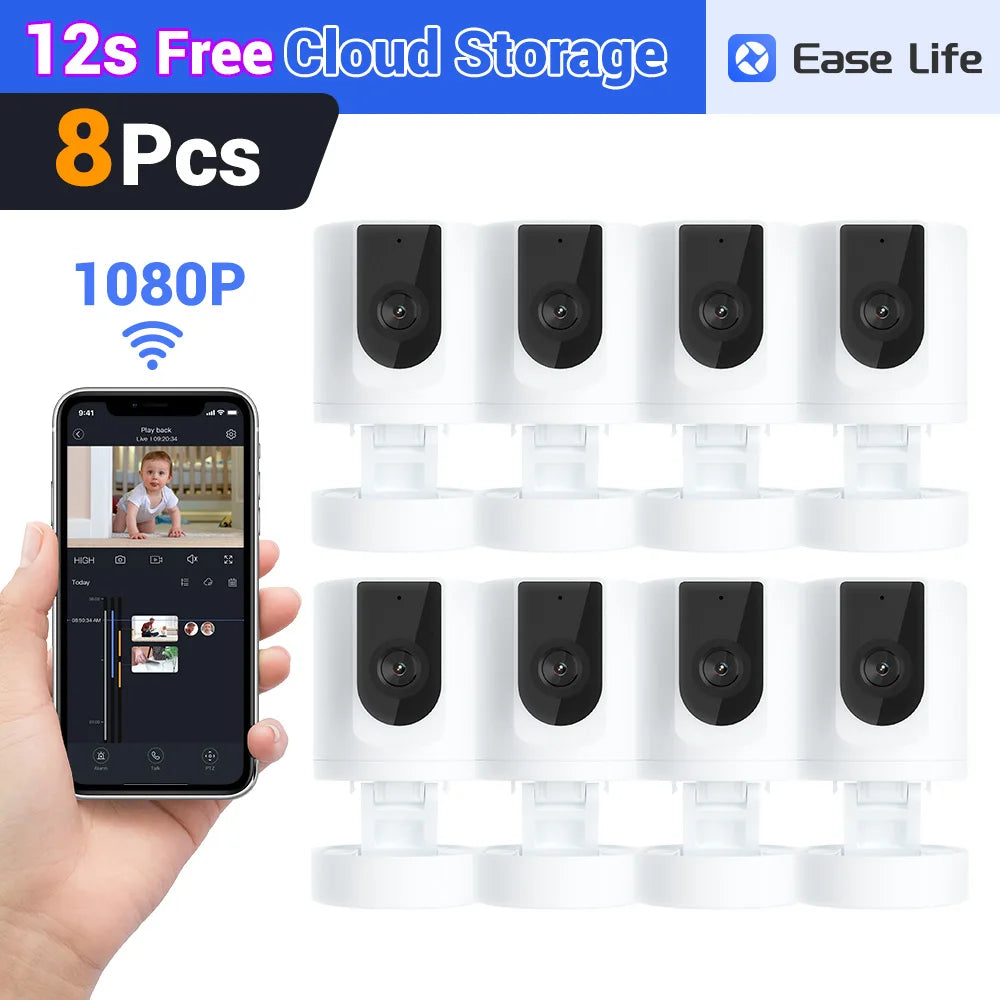 Caméra Intérieure Connectée BoyKeep 1080P – Caméra pour Animaux et Bébé, Rotation 360°, Audio Bidirectionnel et Surveillance via Smartphone