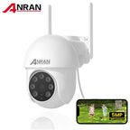 Caméra de Surveillance ANRAN 5MP Filaire WiFi 2.4G & 5G – Vision Nocturne Couleur, Suivi Automatique, Audio Bidirectionnel et Protection IP66