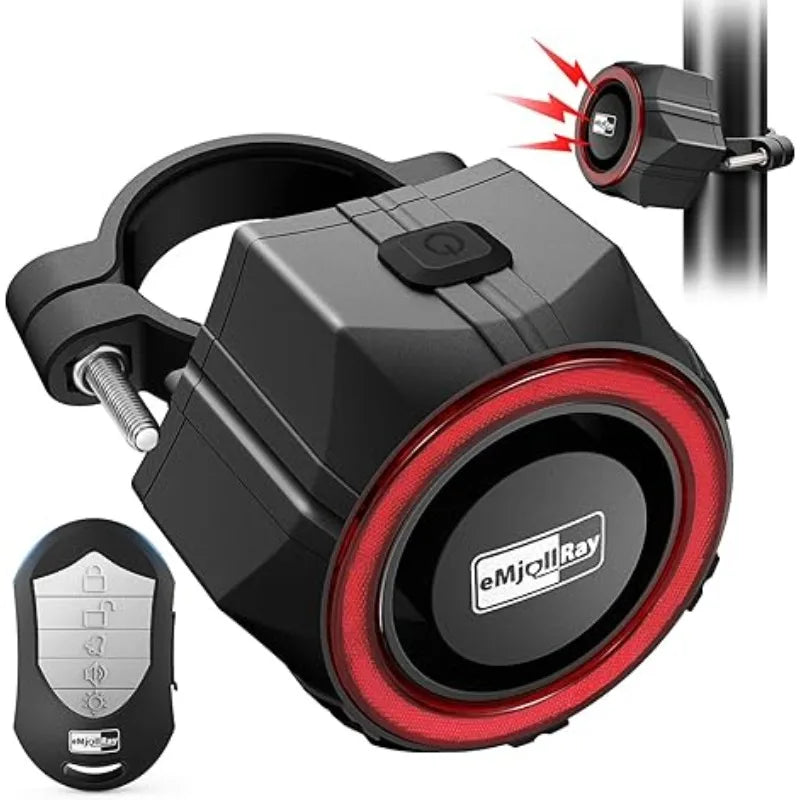 Alarme Antivol Sans Fil Étanche 110 dB avec Télécommande – Détecteur de Mouvement pour Vélo, Trottinette Électrique et Moto
