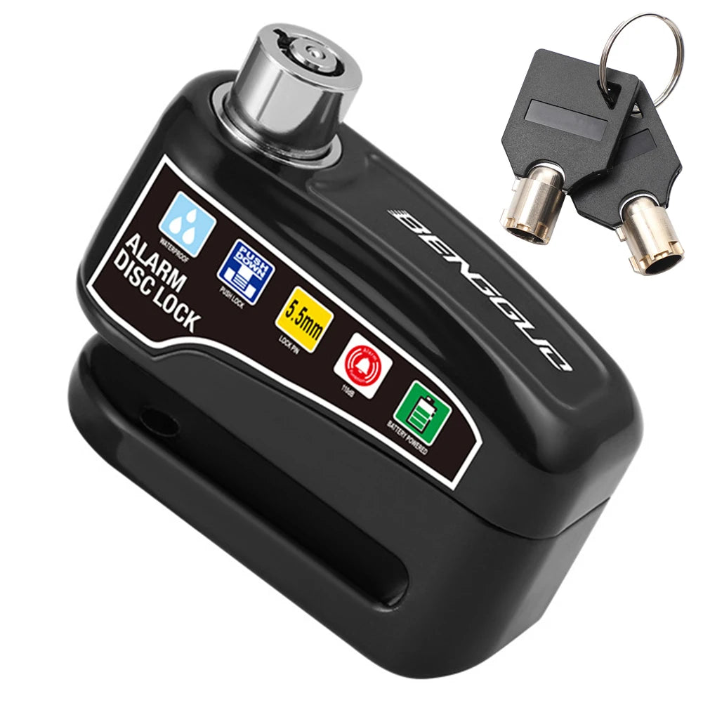 Antivol Alarme à Disque pour Moto et Vélo VKTECH – Bloque-Disque en Alliage d’Aluminium, Étanche et Ultra Résistant