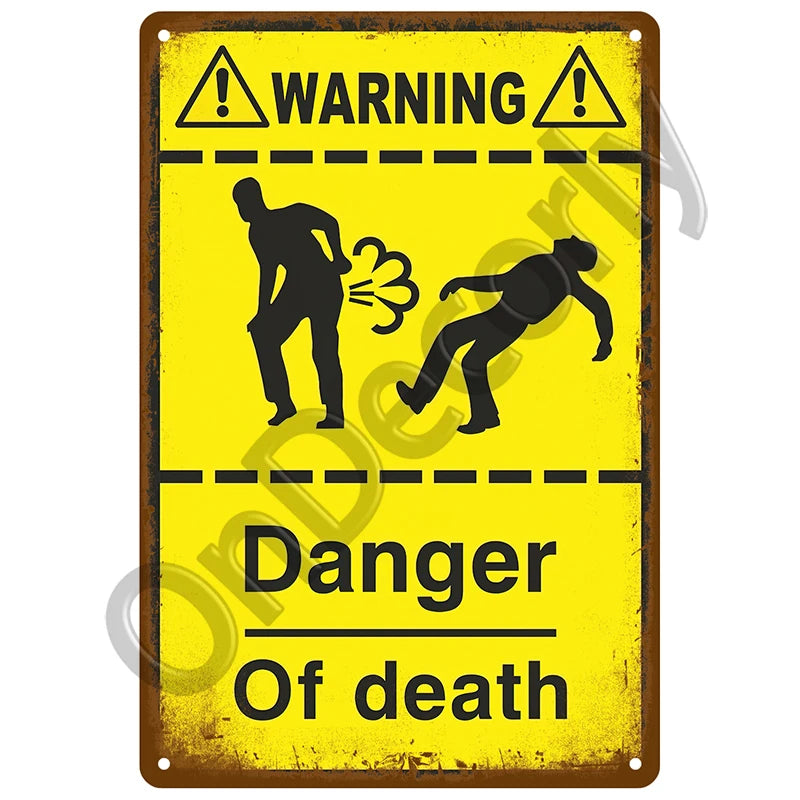 Panneau Vintage CCTV en Métal 20 x 30 cm – Plaque Murale “Vidéosurveillance 24h” pour Bar, Garage, Café et Maison