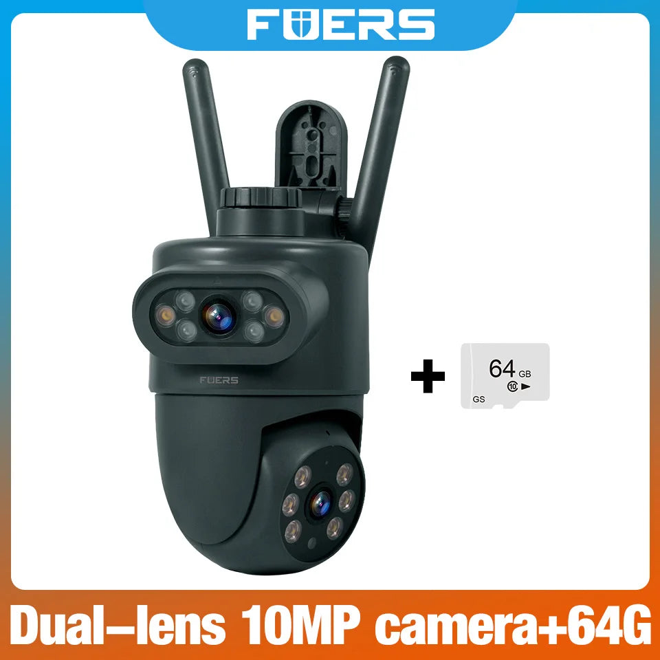 FUERS G03 – Hausalarmsystem mit Tuya-WiFi- und GSM-Verbindung, 2,4-Zoll-Farbbildschirm, Kit Sécurité Sans Fil mit Tür- und Bewegungsmelder