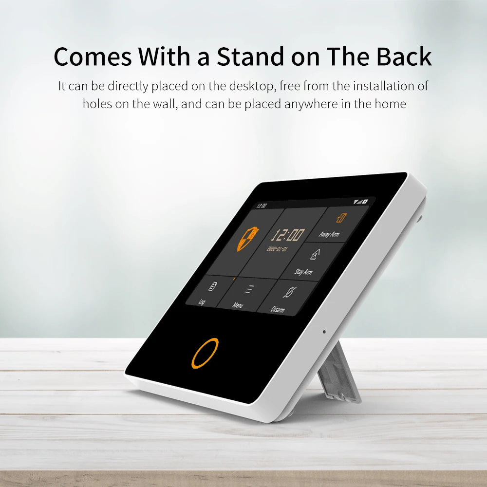 Staniot SecPanel 5 H502-4G - Sistema de alarma Maison Connecté 4G + WiFi con Sirène 105 dB, pantalla táctil y control Tuya / Alexa 