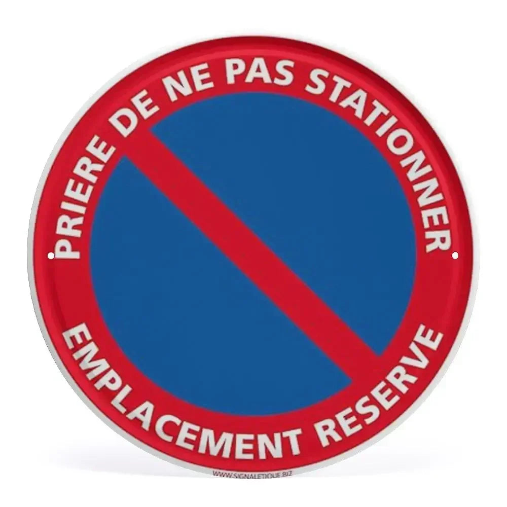 Panneau Rond en Aluminium “Propriété Privée – Accès Interdit – Vidéosurveillance” 20 cm – Signalisation de Sécurité Extérieure et Intérieure