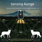 Alarma de detección PIR sin filtro para exteriores – Detector de infrarrojos antiintrusión y antianimados con comando telefónico para camping y jardín 