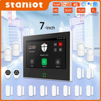 Staniot SecPanel 7 H700-4G - Sistema de alarma doméstico WiFi + 4G con pantalla táctil de 7", Sirène 120 dB y batería 5000 mAh
