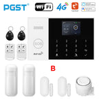Sistema de alarma GSM Tuya PGST PG-105 con control por aplicación – Kit de seguridad conectado con detectores PIR y captadores de puerta/ventana para casa, garaje, oficina y boutique