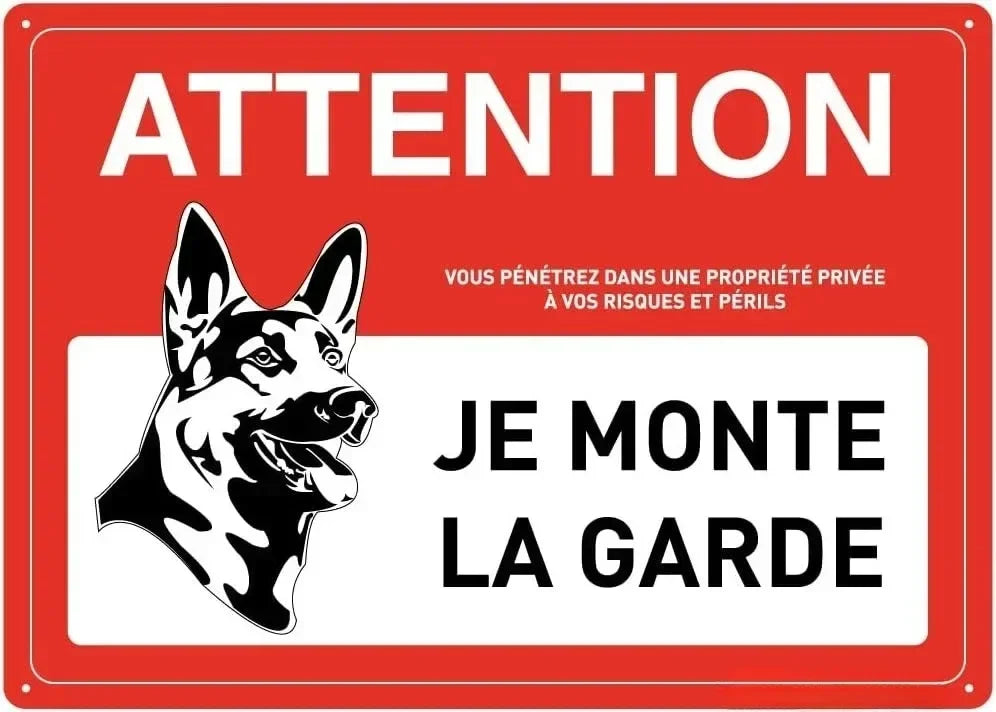 Panneau Aluminium Sécurité “Alarme Vidéo – Propriété Privée, Défense d’Entrer” – Plaque Rétro pour Parking et Zones Protégées