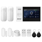 PGST A107F – Système d’Alarme Maison Connecté 4G WiFi Tuya Smart Life, Compatible Alexa et Google, Kit de Sécurité Complet