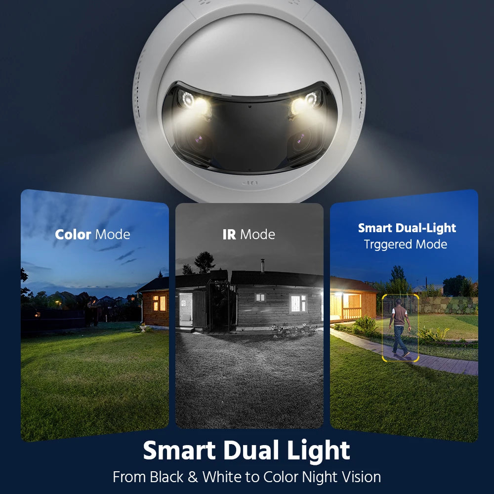 Caméra de surveillance IP ANNKE 8MP double objectif panoramique 180°, détection humaine, audio bidirectionnel, PoE, vision nocturne couleur, IP67