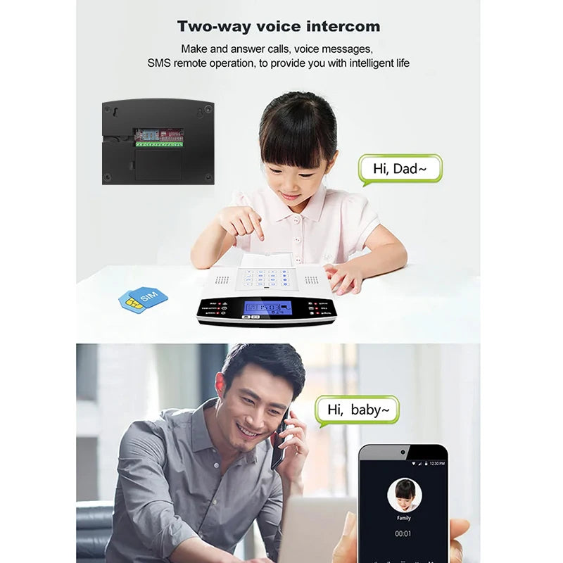 DYGSM – Système d’Alarme Maison Connecté 4G + WiFi Tuya, Sécurité Sans Fil avec Sirène 120 dB et Contrôle via Application Smart Life