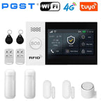 PGST 107-4G – Sistema de alarma de casa sin conexión Tuya WiFi y 4G, seguridad 433 MHz con aplicación Smart Life y compatibilidad con Alexa