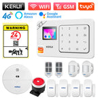 KERUI W184 – Sistema de alarma Casa 4G y WiFi Tuya con Livraison Rapide desde Europa, Kit Sans Fil con Capteurs y Protección Anti-Intrusión 