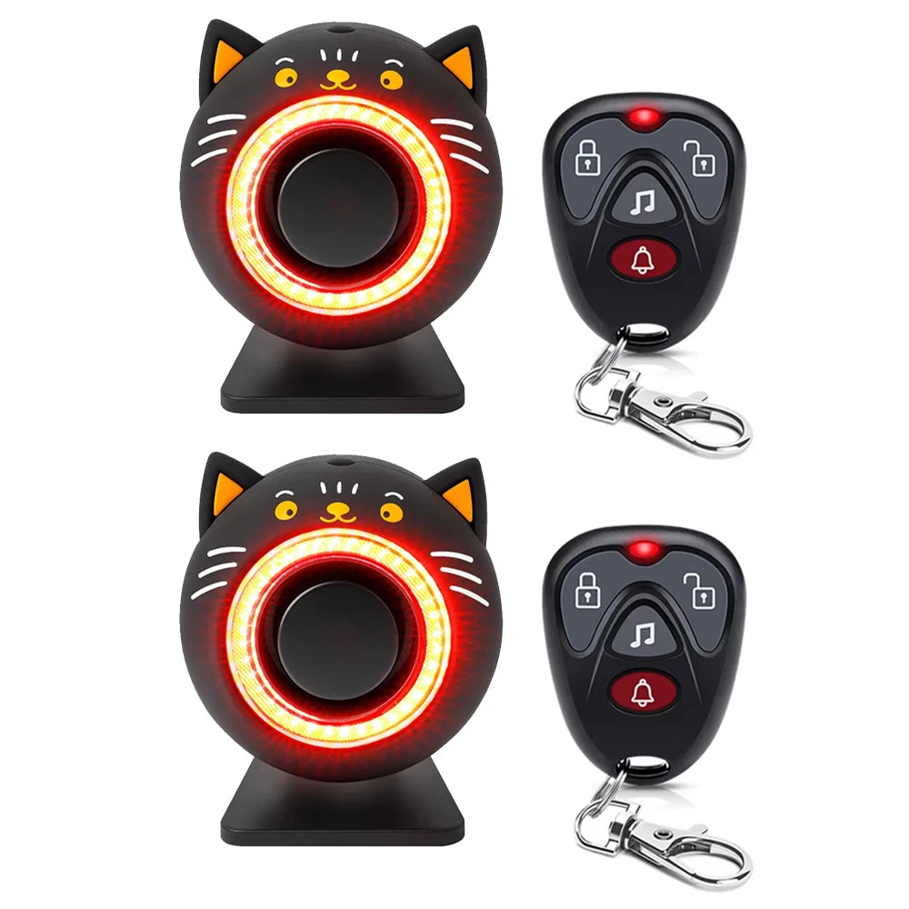 Awapow Alarma Antivol para Coche con Captador de Vibración - Sistema de Protección Recargable USB-C 120 dB para Automóvil