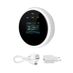 Detecteur de Fuite de Gaz WiFi Connecté Tuya avec Écran et Alarme Vocale – Alarme Gaz Intelligente pour Cuisine, Maison, Camping-Car et RV