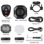 Extractme Alarme Vélo et Moto Sans Fil 110 dB Recargable USB – Detector de vibración Étanche IPX5 para Vélo, Scooter y Deux-Roues