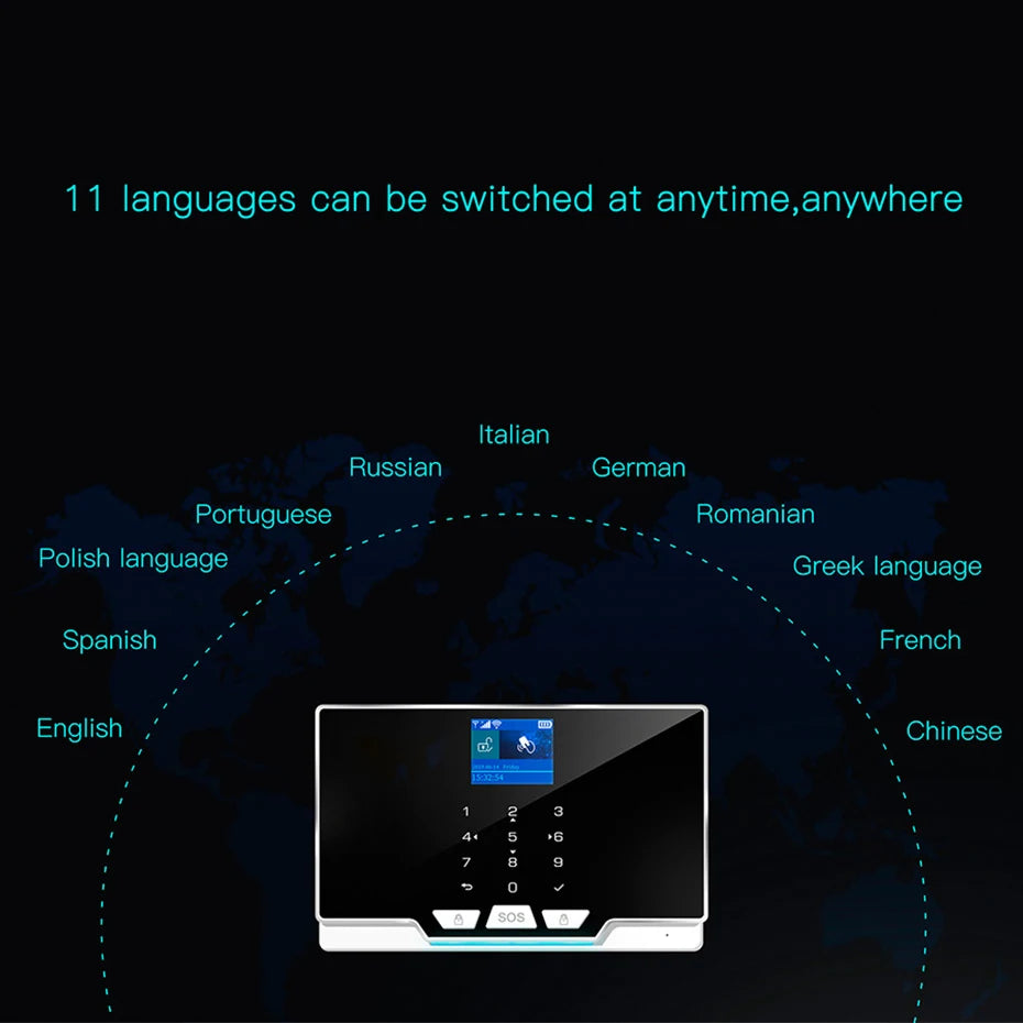 KERUI G20/G30 – Système d’Alarme Maison WiFi + GSM 2G Tuya 433 MHz, Kit DIY Sans Fil Anti-Intrusion