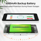 CPVAN CP10 Pro Nuevo – Sistema de alarma Casa WiFi + 4G Tuya con pantalla táctil de 7", Sirène 115 dB y batería 5000 mAh