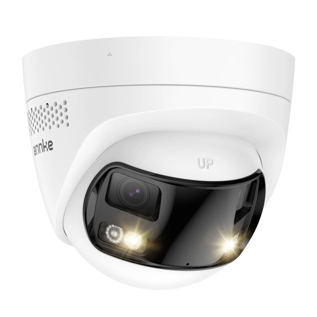 Caméra de Surveillance ANNKE 4K 8MP PoE à Double Objectif – Vision Panoramique 180°, Vision Nocturne Couleur, Audio Bidirectionnel et IP67