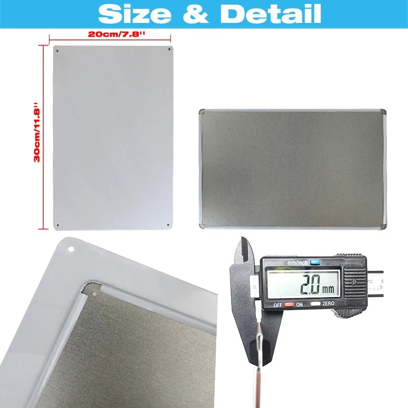 Panneau Vintage CCTV en Métal 20 x 30 cm – Plaque Murale “Vidéosurveillance 24h” pour Bar, Garage, Café et Maison