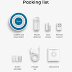 PGST 519W – Sistema de alarma Maison Connecté WiFi Tuya, Alarma Sans Fil DIY con Capteurs Porte/Fenêtre y Control Smart Life y Alexa