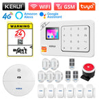 KERUI W184 – Sistema de alarma Maison Sans Fil 4G &amp; WiFi Tuya con Livraison Rapide desde Europa, Kit de Seguridad Conectado Anti-Intrusión 