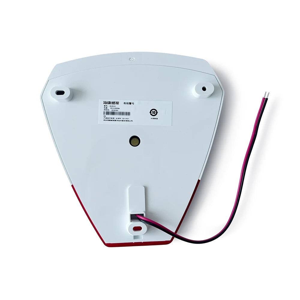 Sirène Filaire Hikvision DS-PS1-B / DS-PS1-R 105 dB IP54 – Avertisseur Sonore et Lumineux pour Système d’Alarme