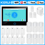KERUI G70 – Central de Alarma Casa Conectada 4G LTE / WiFi con Pantalla Táctil IPS 7", Compatible con Tuya, Alexa y Google Assistant 