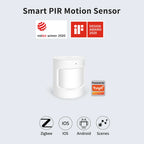 Detector de movimiento Zigbee Tuya PIR LINCUKOO – Captador de infrarrojos inteligente Compatible con Smart Life y Alexa para alarma de casa